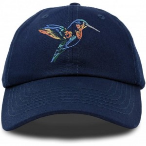 Baseball Caps Hummingbird Hat Baseball Cap Mom Nature Wildlife Birdwatcher Gift - Navy Blue - CJ18SN04ME4 $26.85