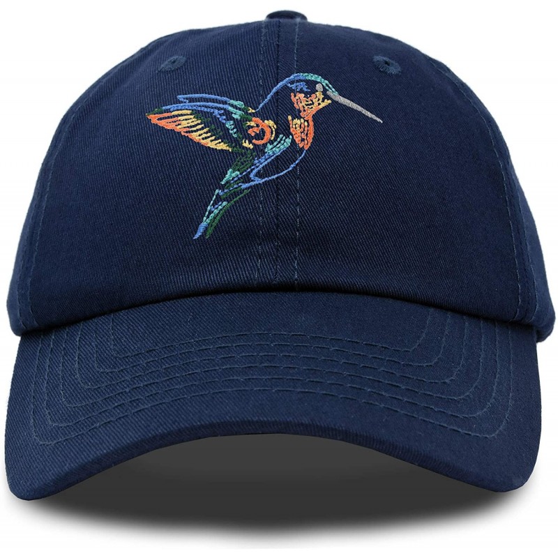 Baseball Caps Hummingbird Hat Baseball Cap Mom Nature Wildlife Birdwatcher Gift - Navy Blue - CJ18SN04ME4 $13.74