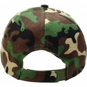 Baseball Caps Baseball Dad Cap Adjustable Size Perfect for Running Workouts and Outdoor Activities - 1pc Woodland Camouflage ...