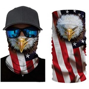 Balaclavas Stripes USA Flag Print Balaclava and Cool Skull Stars for Men Women Dust Wind Mask Neck Gaiter - Cy-ac124 - C5199H...