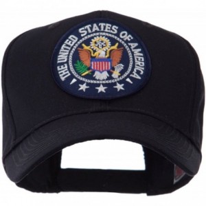 Baseball Caps Army Circular Shape Embroidered Military Patch Cap - Usa - CE11FETEQ7R $14.84
