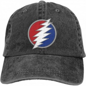 Baseball Caps Dead & Company 100% Cotton Pigment Dyed Low Profile Six Panel Cap Hat Red - Black - CJ18R5IIC8N $37.41
