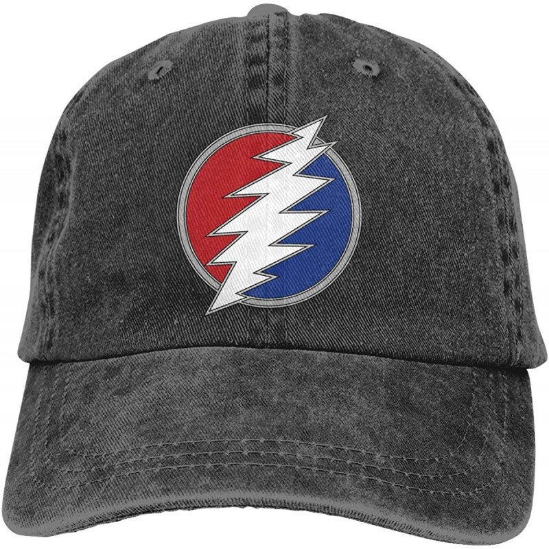 Baseball Caps Dead & Company 100% Cotton Pigment Dyed Low Profile Six Panel Cap Hat Red - Black - CJ18R5IIC8N $20.93