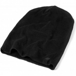 Skullies & Beanies Warm Slouchy Beanie Hat for Men and Women- Deliciously Soft Daily Beanie in Fine Knit - Black - CH12NZ3VBG...
