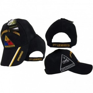Skullies & Beanies U.S. Army 3rd Armored Division Spearhead Black Shadow Embroidered Cap Hat - CH1853ID23H $20.69