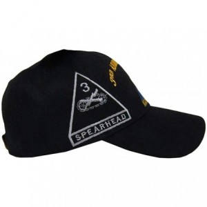 Skullies & Beanies U.S. Army 3rd Armored Division Spearhead Black Shadow Embroidered Cap Hat - CH1853ID23H $11.64