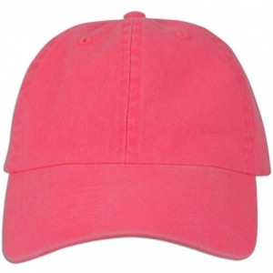 Baseball Caps Cotton Classic Dad Hat Adjustable Plain Cap Polo Style Low Profile Unstructured 1400 - Neon Pink - CV1844MTQGL ...