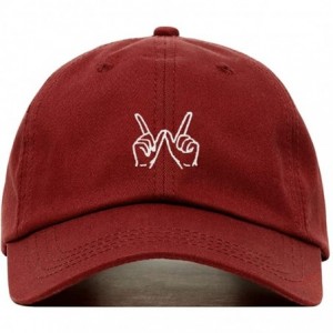 Baseball Caps Whatever Baseball Embroidered Unstructured Adjustable - Burgundy - CG187OYHLW2 $34.36