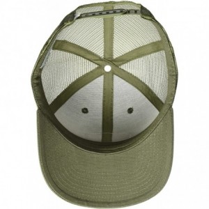 Baseball Caps Men's The Hauler Low Mesh Back Trucker Hat Adjustable Snapback Cap - Olive - C218CA49OMC $64.79