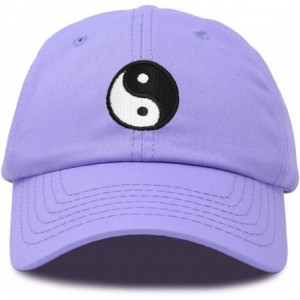 Baseball Caps Ying Yang Dad Hat Baseball Cap Zen Peace Balance Philosophy - Lavender - CX18XI8OZSH $28.36