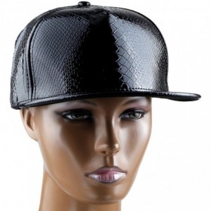 Baseball Caps Unisex Snapback Hats-Adjustable Hip Hop Flat Brim Baseball Cap - 06-black - CU12LGNH47X $11.14