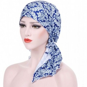 Skullies & Beanies 3 Pack Women's Chemo Hat Turban Head Scarves for Cancer Patient (Blue- Black- Green) - CF1856CMWH0 $46.40