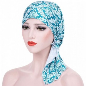 Skullies & Beanies 3 Pack Women's Chemo Hat Turban Head Scarves for Cancer Patient (Blue- Black- Green) - CF1856CMWH0 $44.31
