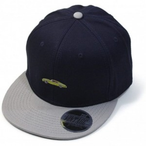 Baseball Caps Premium Plain Cotton Twill Adjustable Flat Bill Snapback Hats Baseball Caps - 70 Gray/Navy - C012MSJ2HLR $28.15