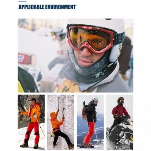 Skullies & Beanies Balaclave Fleece Windproof Ski Mask Face Mask Tactical Hood Neck Warmer - Heather Fuchsia-polar Fleece - C...