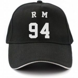 Baseball Caps Kpop BTS Baseball Cap Member Name and Birth Year Number Cap Snapback hat with lomo Card - Rap Monster - C4188QI...