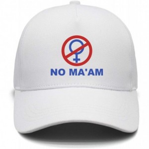 Baseball Caps No Ma'am - Vintage Style Trucker Hat Retro Mesh Cap - No Ma'am-12 - CW18LE8Y0YY $21.01