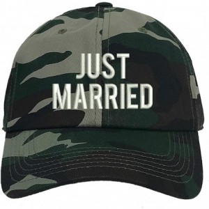 Baseball Caps Just Married Baseball Hat - Bachelor Hats - Groom Honeymoon Caps - Camo - C3195WCSA4R $35.30