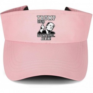 Visors Trump 2020 Visor Hats Women Mens Adjustable Hats for Golf Tennis Tennis Cycling Running & Hiking - CB18ZDG62TH $35.42