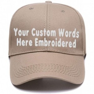 Baseball Caps DIY Embroidered Baseball Hat-Custom Personalized Trucker Cap-Add Text(Single Or Double Line) - Kaji - CP18GAS9I...