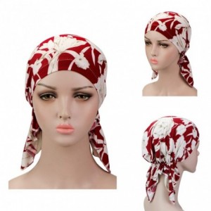 Skullies & Beanies Pre Tied Chemo Head Scarf 3 Packed Beanie Skull Cover Cap for Women (Set2) - A2-3 Packed - C718UEXIUGH $15.82