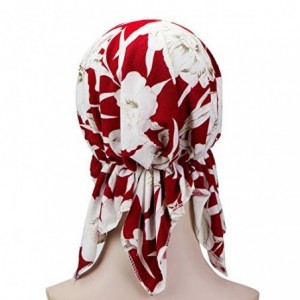 Skullies & Beanies Pre Tied Chemo Head Scarf 3 Packed Beanie Skull Cover Cap for Women (Set2) - A2-3 Packed - C718UEXIUGH $15.82