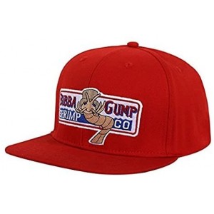Baseball Caps Bubba Gump Hat Shrimp Co. Embroidered Forrest Gump Baseball Cap Adjustable Hat - Snapback Hat Red - CK18XOQRSG3...
