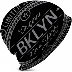 Skullies & Beanies Winter Caps Men & Women New York Brooklyn Modern Style Seal Beanie Skull Hat - Color1 - CY18A2R3XGY $32.27