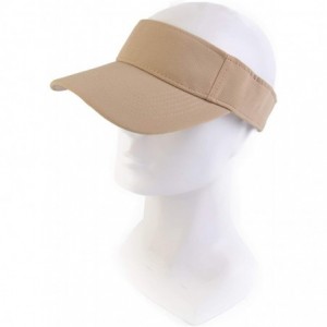 Visors Plain Men Women Sport Headband Sun Visor Adjustable Athletic Sportswear Runing Outdoor Hat Cap - Khaki - CX18QMW5LY5 $...