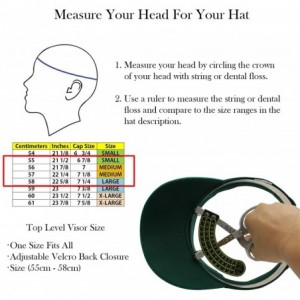 Visors Sun Sports Visor Men Women - 100% Cotton Cap Hat - Dark Green - CK17YSRONXN $8.41