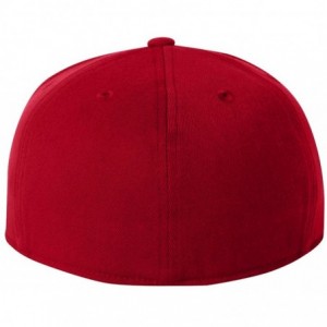 Baseball Caps Flexfit Flat Bill Cap - Red - C91168MS7W9 $15.82