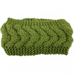Headbands Winter Ear Headwrap Crochet Knitted Headband Hairband(n1266) - Light Green - C2189O05WRA $32.97