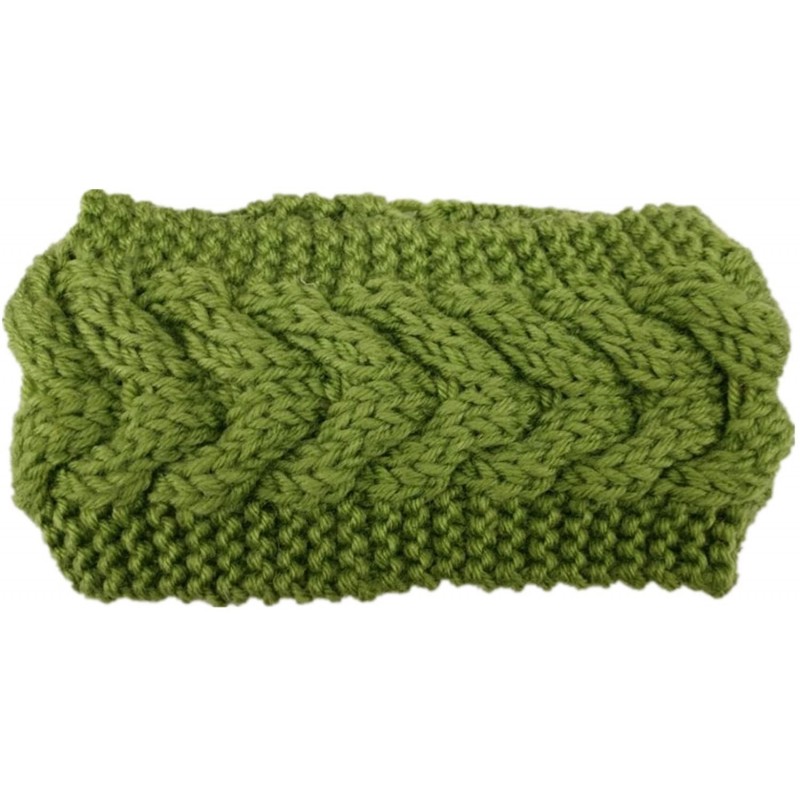 Headbands Winter Ear Headwrap Crochet Knitted Headband Hairband(n1266) - Light Green - C2189O05WRA $16.67