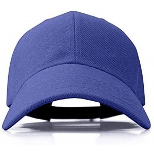 Baseball Caps Plain Adjustable Baseball Cap Classic Adjustable Hat Men Women Unisex Ballcap 6 Panels - Blue/Pack 4 - CO192WOL...