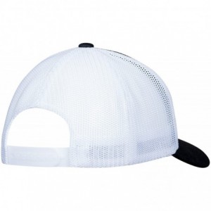 Baseball Caps Snapback Mesh Trucker Hat for Men and Women - Black/White With White Logo - CF189I7OUA4 $34.57