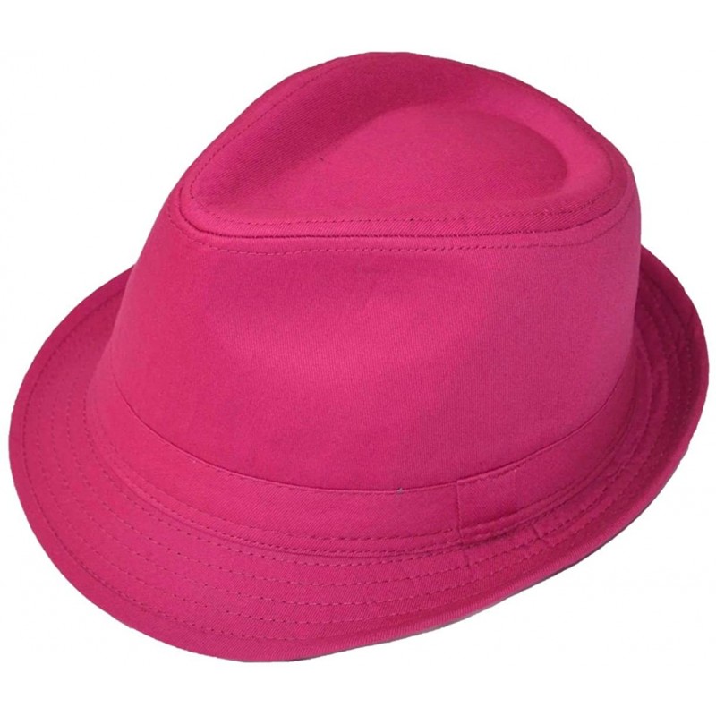 Fedoras Women's Fedora Hot Pink - CN127BOOOU1 $14.33