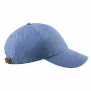 Baseball Caps Monogrammed 6-Panel Low-Profile Washed Pigment-Dyed Cap - Periwinkle - CL12IJQE7Z7 $50.63