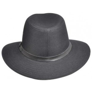 Fedoras Men's Dalton Fedora Trilby Hat - Black - CO113GC9M4V $110.31