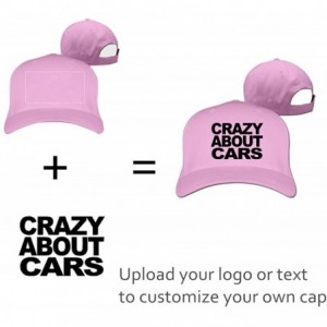Baseball Caps Custom Hat- Customize Your Own Text Photos Logo Adjustable Back Baseball Cap for Men Women - Pink - CB18LGAWYQ2...