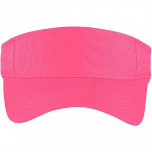 Visors Custom Visor Hat Embroider Your Own Text Customized Adjustable Fit Men Women Visor Cap - Bright Pink - CI18ZMC0A7N $17.39