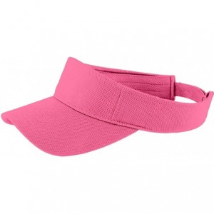 Visors Custom Visor Hat Embroider Your Own Text Customized Adjustable Fit Men Women Visor Cap - Bright Pink - CI18ZMC0A7N $17.39