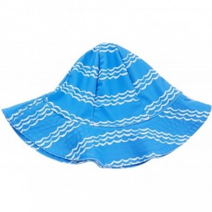 Sun Hats Baby Girls UV Sun Cap UPF 50+ Sun Protection Bucket Hat 3-6Y - Blue07 - CA18A86SM7Q $26.33