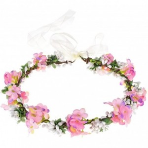 Headbands Nature Flower Crown Fruit Headband Boho Garland Wedding Photo Prop - Pink - CB180EUR6CH $18.64