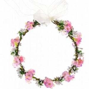 Headbands Nature Flower Crown Fruit Headband Boho Garland Wedding Photo Prop - Pink - CB180EUR6CH $9.81