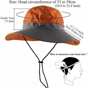 Sun Hats Women's Ponytail Safari Sun Hat-Wide Brim UV Protection Outdoor Bucket Hat-Foldable Beach Summer Fishing Hat - C318S...