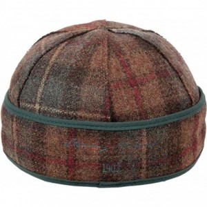 Newsboy Caps Button Up Cap - Decorative Wool Hat with Earflap - Aurora Plaid - CT121FMXF05 $72.55