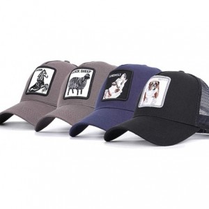 Baseball Caps Wolf-Hats Animal Trucker Hat Snapback Baseball Cap - Horse(grey) - CD18OQQ4CLD $11.63