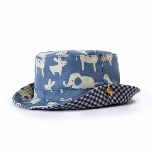 Sun Hats Baby Sun Hat Summer Girls Boys Bucket Hat with Wide Brim Toddler Sun Protection Hat - Blue B - C4194Q3E9EU $9.72