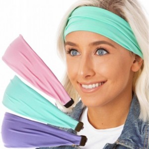 Headbands Adjustable & Stretchy Xflex Band Wide Sports Headbands for Women Girls & Teens - C612O4TI6I6 $35.31