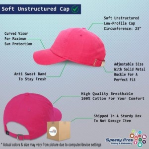 Baseball Caps Custom Soft Baseball Cap Seal of Guam Embroidery Cotton Dad Hats for Men & Women - Hot Pink - CY18TLHIEKO $28.02